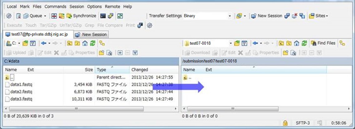 Transfer files by using the WinSCP