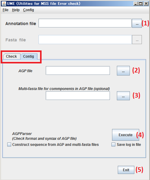 Verification of contig submission files